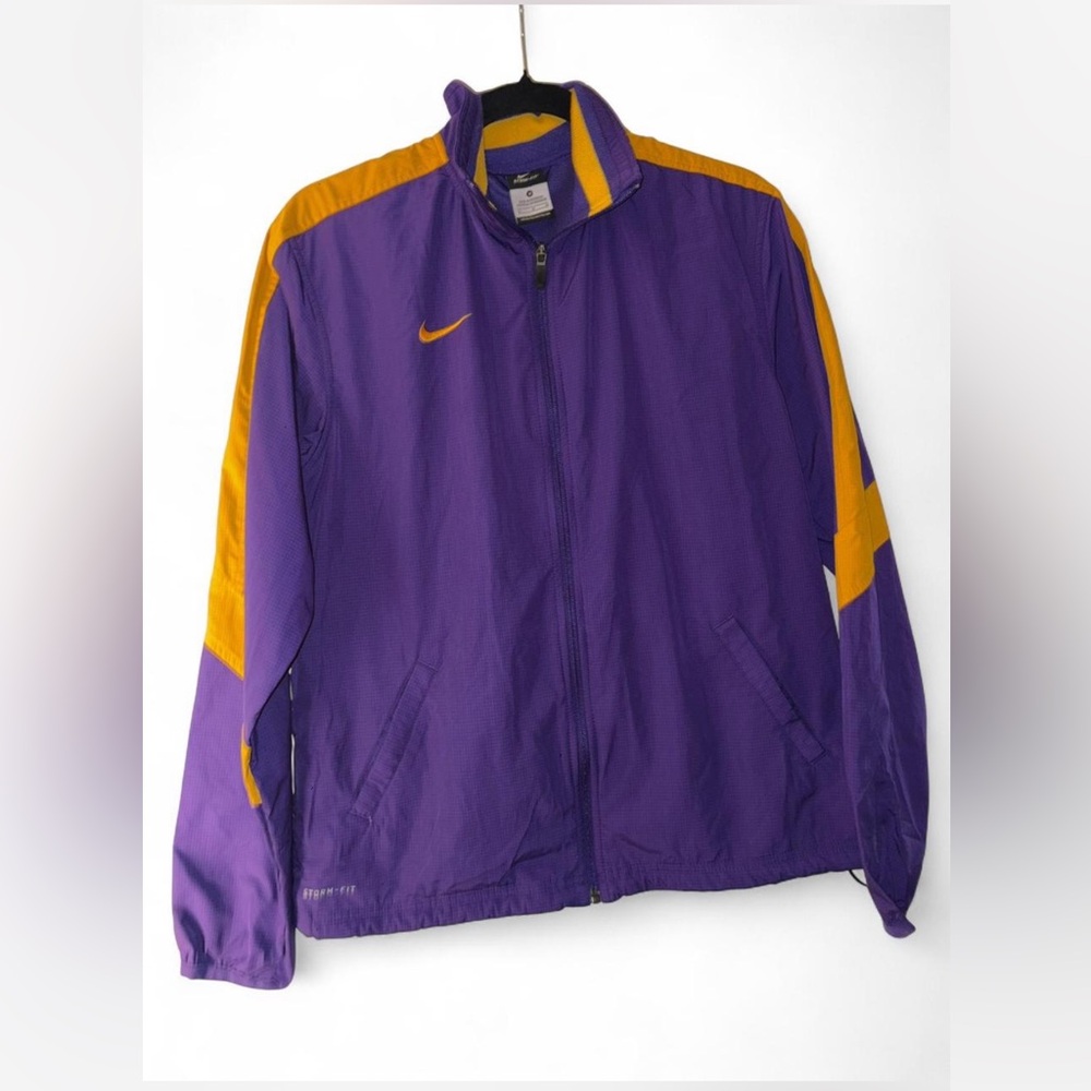 Nike Men's Purple and Gold Windbreaker